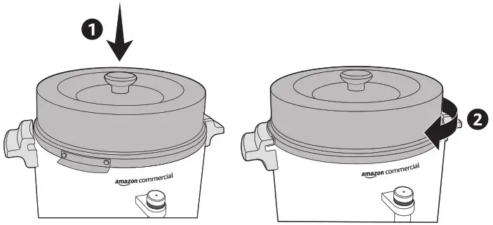amazon commercial B08P5HKZ18 60 Cup Aluminum Coffee Urn - oparation 3