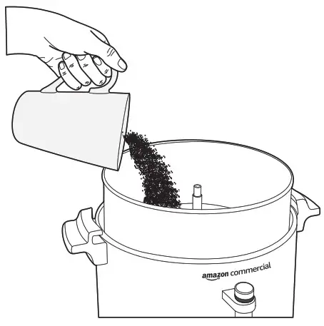 amazon commercial B08P5HKZ18 60 Cup Aluminum Coffee Urn - oparation