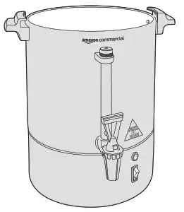 amazon commercial B08P5HKZ18 60 Cup Aluminum Coffee Urn - parts 1