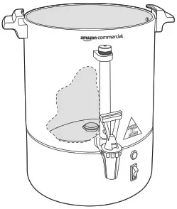 amazon commercial B08P5HKZ18 60 Cup Aluminum Coffee Urn - parts 2