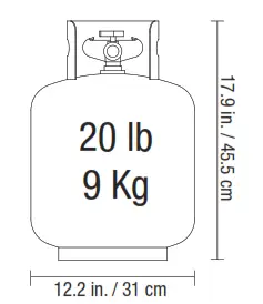 RevoAce GBC1503 Outdoor LP Gas Barbecue Grill - 22