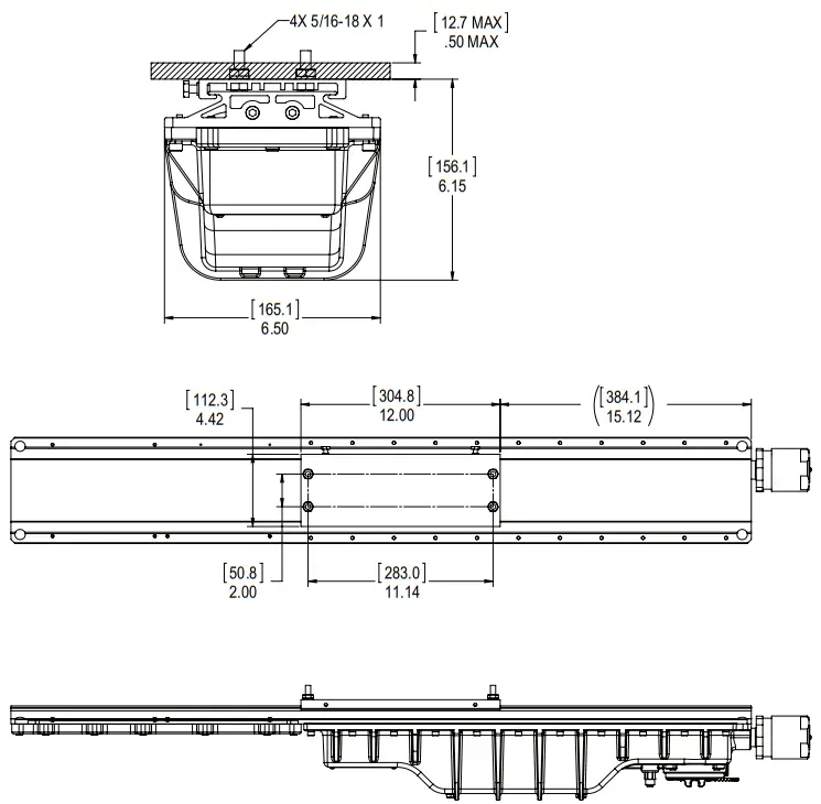 EATON Hazard Gard Linear LED EM XPLA Series LED Fixtures - Ceiling Mount