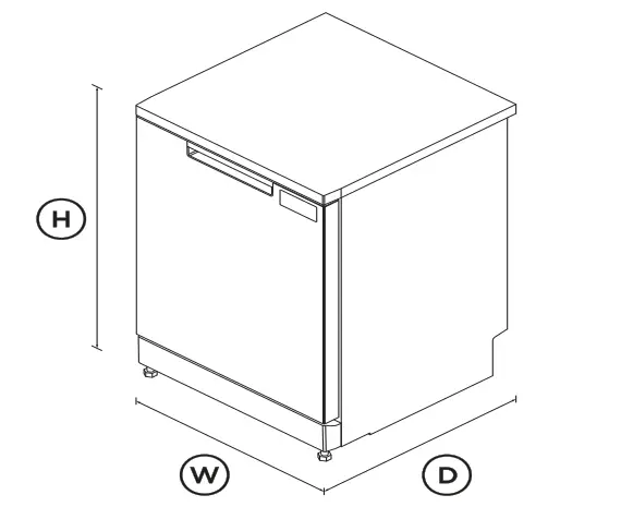 FISHER-PAYKEL-DW60FC2X2-Sanitise-Freestanding-Dishwasher-User-FIG-1