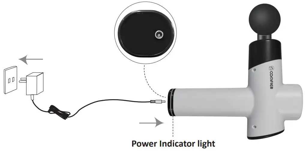 COMFIER CF-4905 Cordless Massage Gun - fig 8