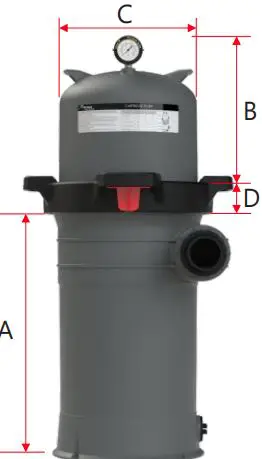 Emaux ICF100 Single Element Cartridge Filter-FIG2