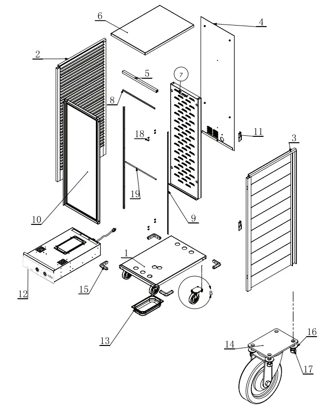 MAINSTREET EQUIPMENT 541CH1836U Full Size Non Insulated Heated Holding Cabinet - fig 5