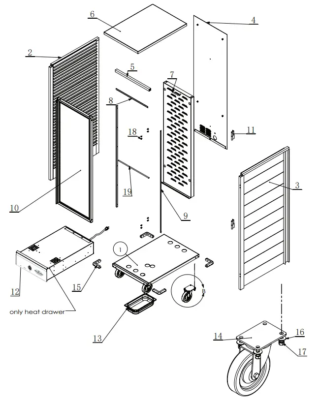 MAINSTREET EQUIPMENT 541CH1836U Full Size Non Insulated Heated Holding Cabinet - fig 6