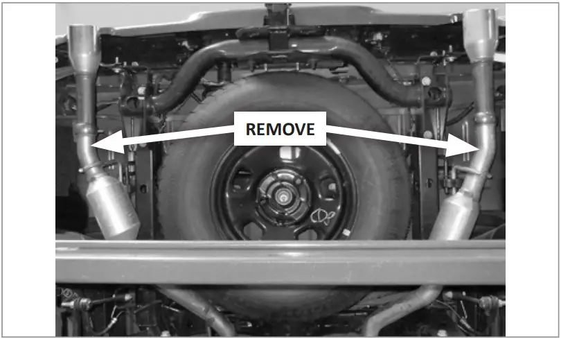 Release the tailpipe hanger