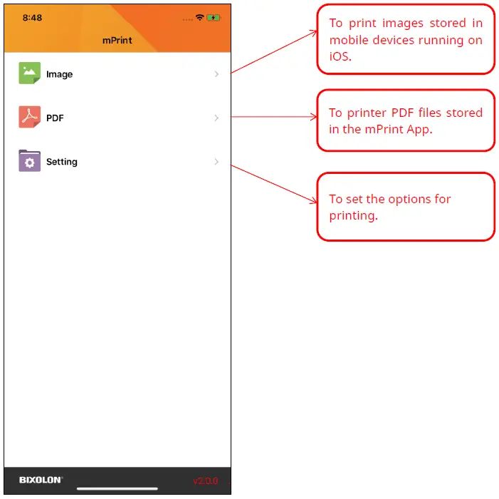 BIXOLON SPP-C300 Web Print SDK iOS 07