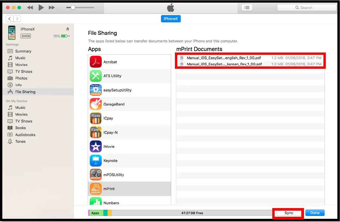BIXOLON SPP-C300 Web Print SDK iOS 25