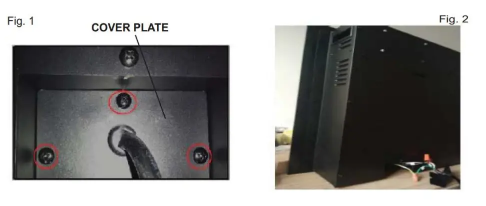 touchstone 80033 Chesmont Series Electric Fireplace-Hard Wire Connection