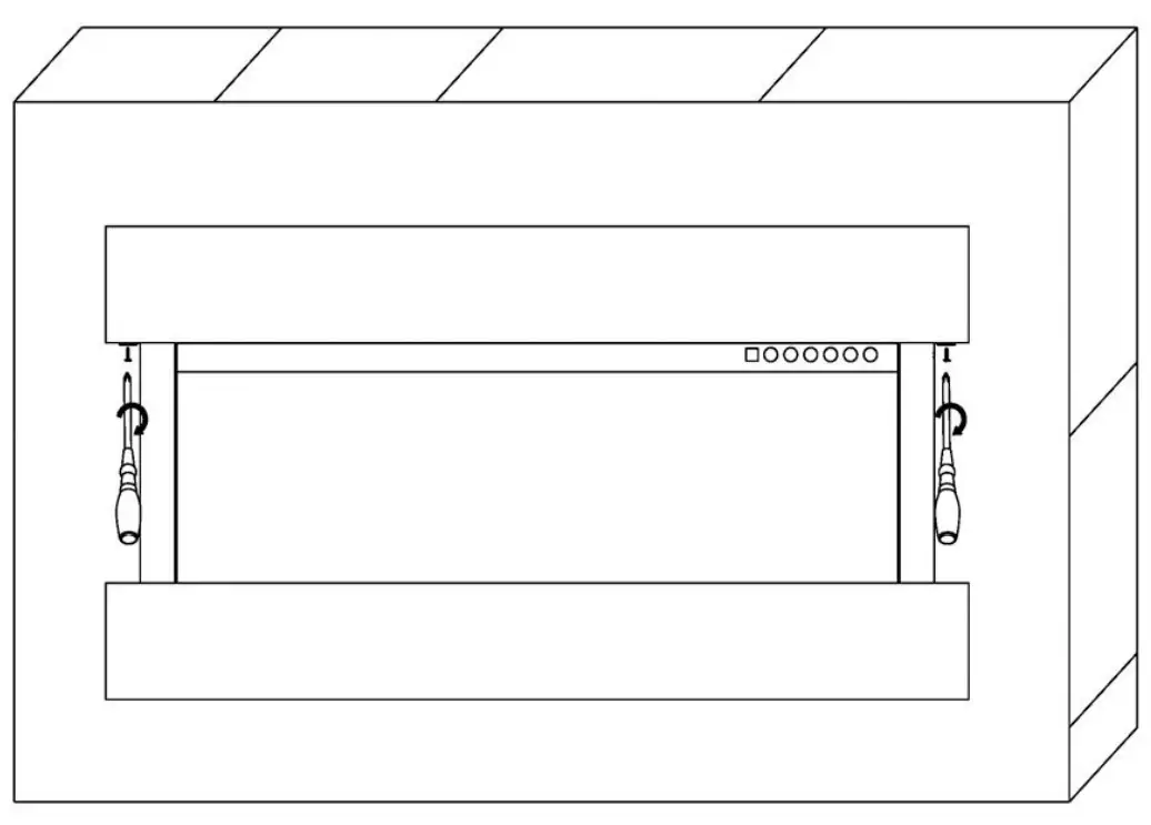 touchstone 80033 Chesmont Series Electric Fireplace-WALL8