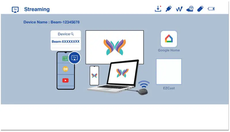 AOPEN QF13 Portable Projector - EZCast