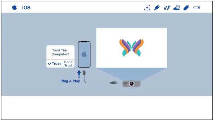 AOPEN QF13 Portable Projector - iOS