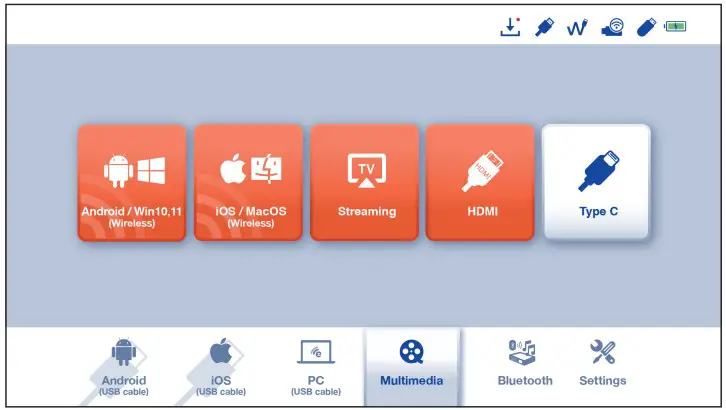 AOPEN QF13 Portable Projector - remote control directly