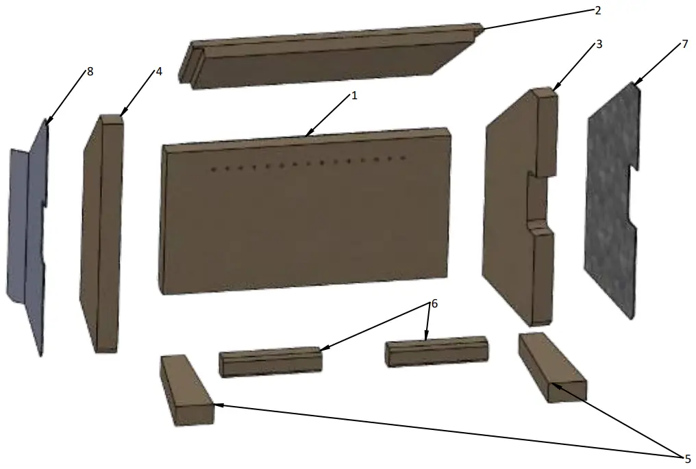 Mendip M00530 00 00 00 02 Woodland DC SE Multi Fuel Wood Burning Stove - PART NUMBERS