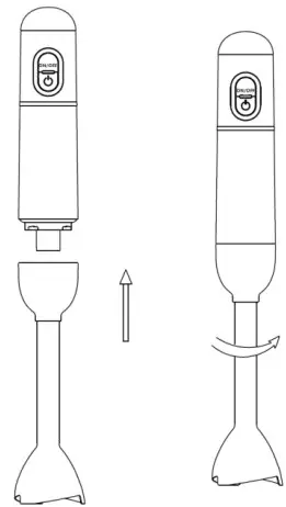 Rasonic RHB B41 B-P V 4 In 1 USB Handheld Blender - Blender