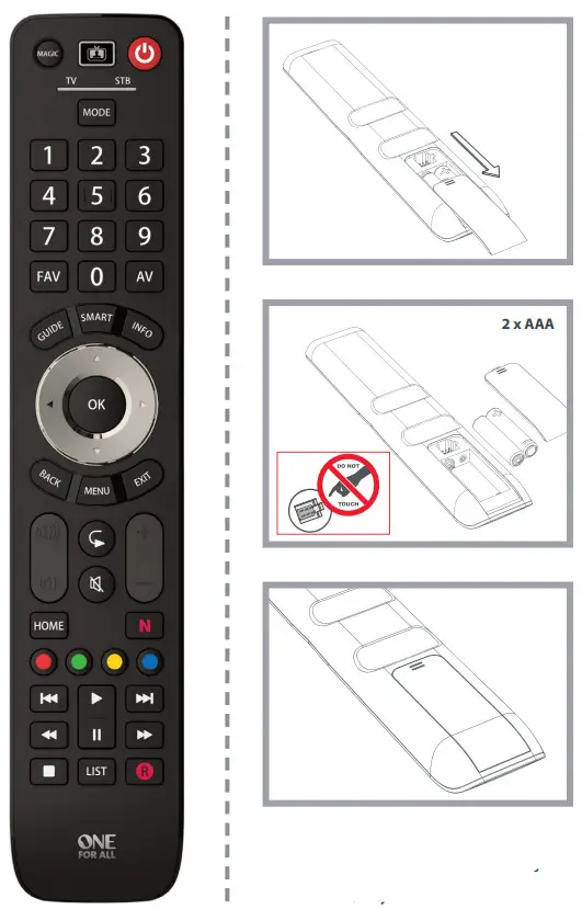 ONE FOR ALL Universal Remote URC7125
