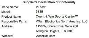 FIG 20 Suppliers Declaration of conformity