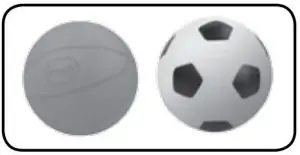 FIG 4 Basketball and soccer ball