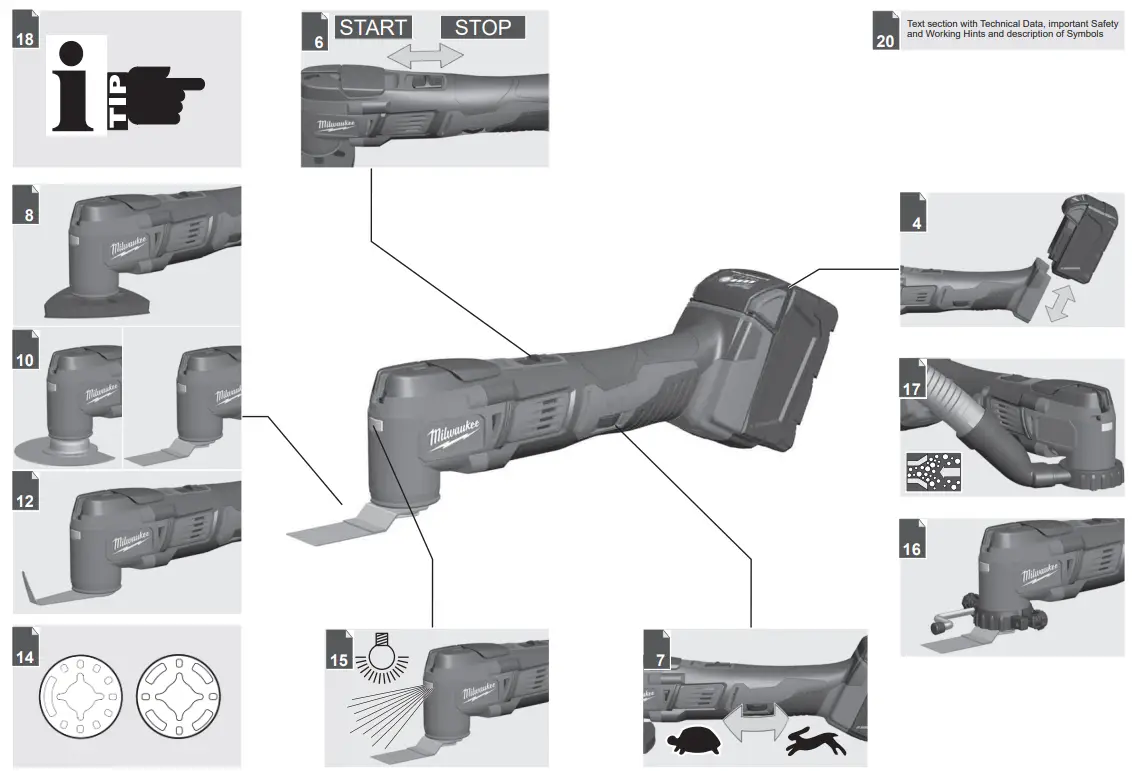 Milwaukee M18 BMT--stop