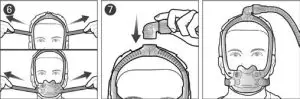 FIG 6 Fitting your mask