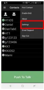 Pairing PTT smart button to phone