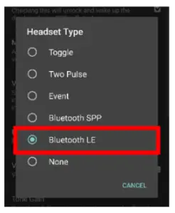 Pairing PTT smart button to phone
