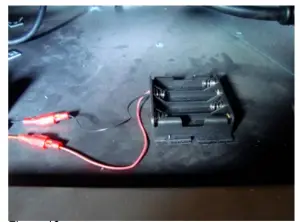 Battery holder wires