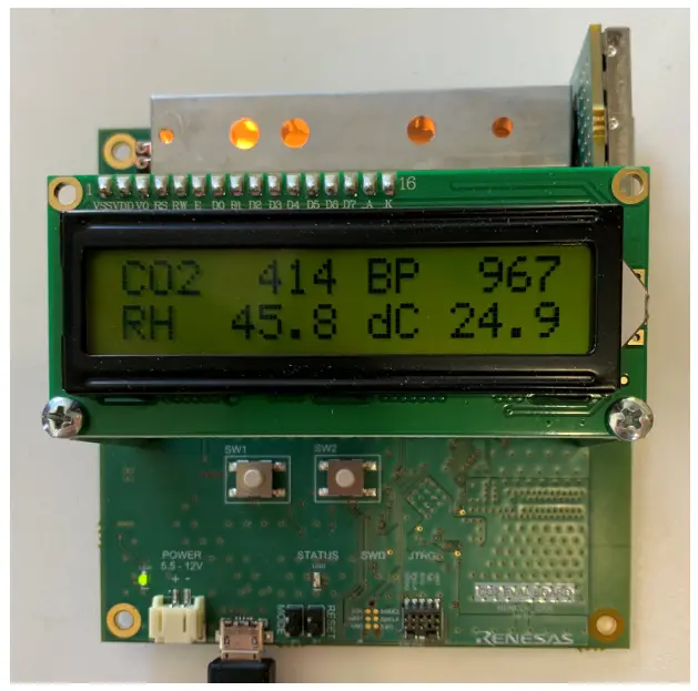RENESAS RTD120D EVK Thermopile CO2 Detector Evaluation Kit - Getting Started