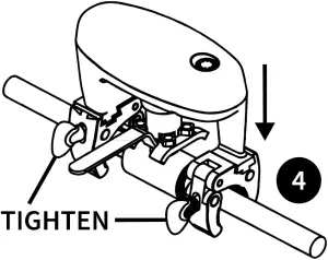 PLACE THE ACTUATOR ON THE VALVE B