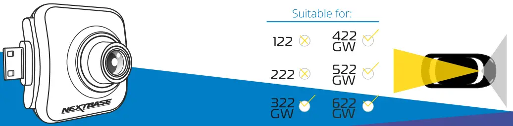 NEXTBASE DEDCD2E3 Dash Camera Accessories - Rear View Camera