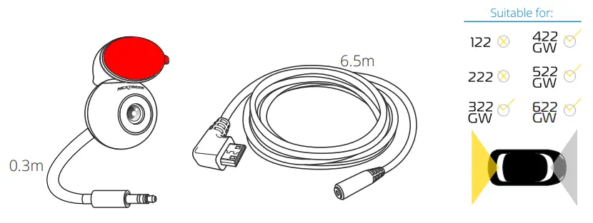 NEXTBASE DEDCD2E3 Dash Camera Accessories - Rear Window Camera