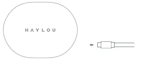 HAYLOU GT7 True Wireless Earbuds- charging case