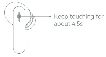 HAYLOU GT7 True Wireless Earbuds- power off