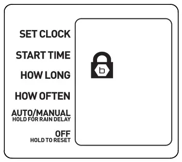 b-hyve 21005 XD Bluetooth Hose Faucet Timer - Lock