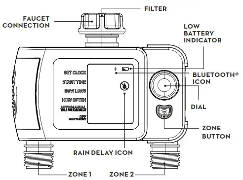 b-hyve 21005 XD Bluetooth Hose Faucet Timer - MAC