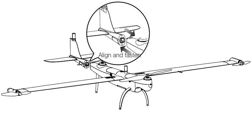 AUTEL WZ SSSJ GD Dragonfish Standard VTOL - Assembling the aircraft 2
