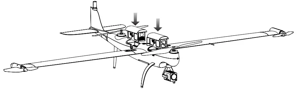 AUTEL WZ SSSJ GD Dragonfish Standard VTOL - Installing the Intelligent Flight Battery