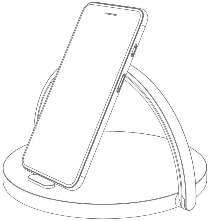 CJ Global 24734 DI 10 Watt LED Wireless Charging Phone Stand