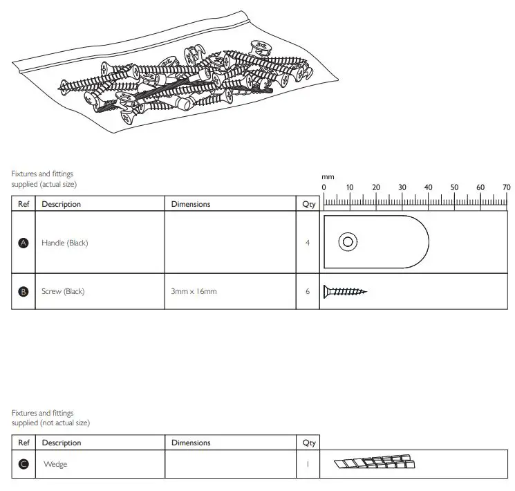 JOHN LEWIS Reed Sideboard - Fixtures and fittings