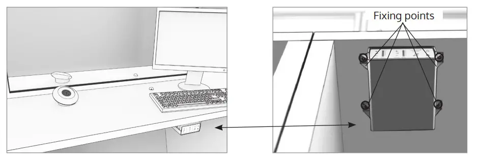 contacta STS K070 Window Intercom Speaker Pod System - Amplifier Installation