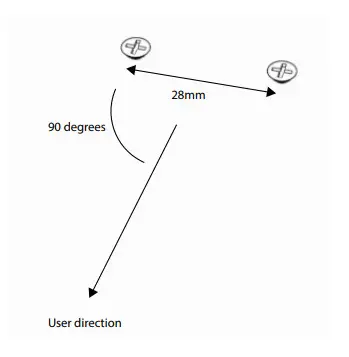 contacta STS K070 Window Intercom Speaker Pod System - fixing surface