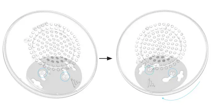 contacta STS K070 Window Intercom Speaker Pod System - located on the bottom
