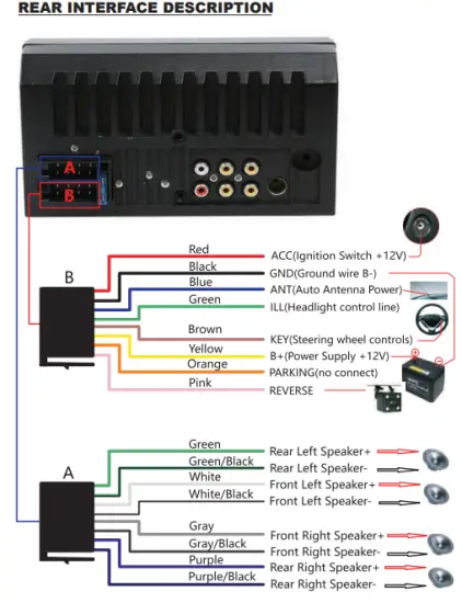 HiEHA 7023B Upgraded 7 Inch Standard Car Stereo- fig1