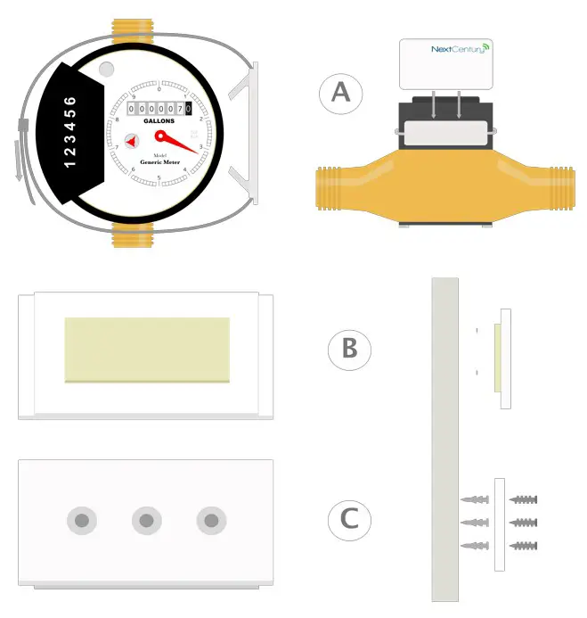NextCentury EN201 Pulse Converter - Mount the Pulse Converter 1