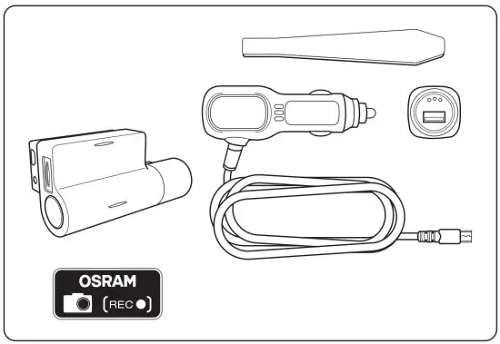 OSRAM ROADsight 50 Mobile connected Dashcam HD 1440p - fig1