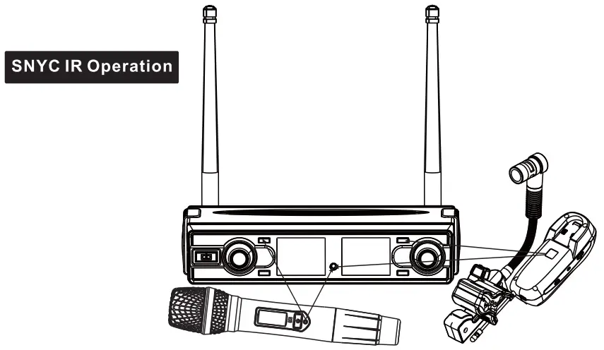 KRIEG KD332 UHF Digital Wireless Microphone User Manual - SNYC IR Operation