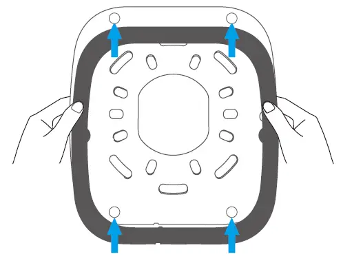 Install the waterproof rubber