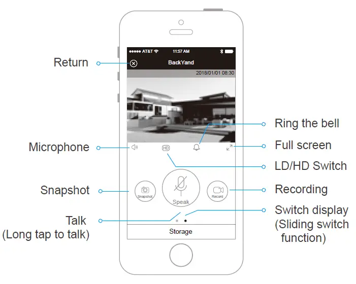 Live Video Viewing Interface
